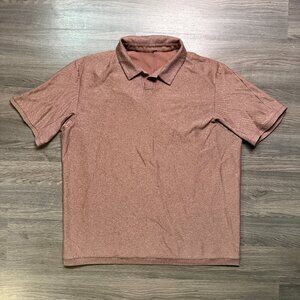 Lululemon Men's Relaxed-Fit Pique Polo - Burgundy